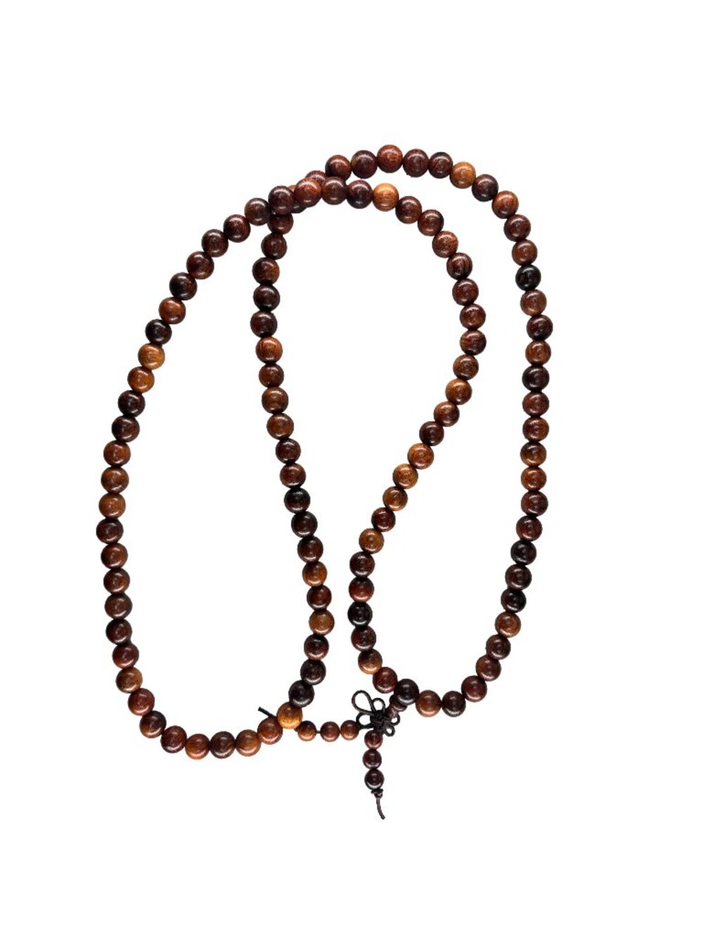 Natural Suanzhi Rosewood Mala Prayer 108 Beads 8mm Necklace Bracelet 32.8g